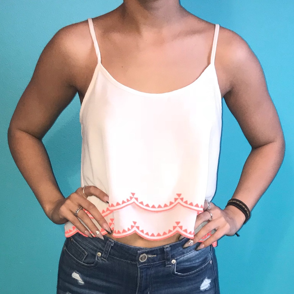 White double layered tank!